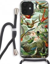 Case Company® - iPhone 12 mini hoesje met Koord - Haeckel Trochilidae - Telefoonhoesje met Zwart Koord - Extra Bescherming aan alle Kanten en Over de Schermrand