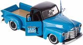 Chevrolet 3100 Pickup (Blauw)  (22 cm) 1/24 Maisto Design + Hot Wheels Miniatuurauto + 3 Unieke Auto Stickers! - Model auto - Schaalmodel - Modelauto - Miniatuur autos - Speelgoed