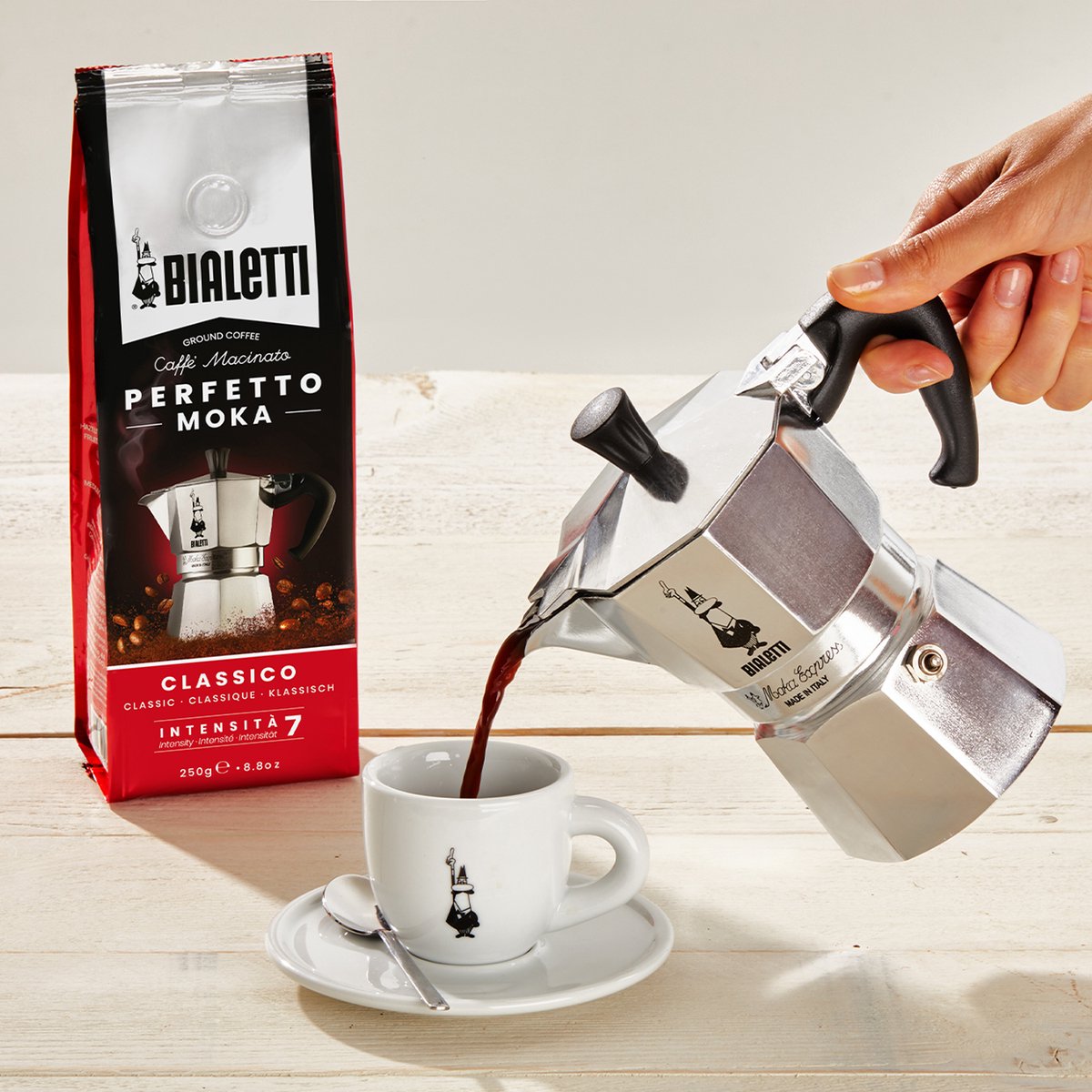 Bialetti Moka Classico gemalen koffie - 4 x 250 gram thumbnail 5