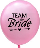 5 Ballonnen Team Bride Tribe roze - vrijgezellenfeest - vrijgezellenavond - ballon - team bride