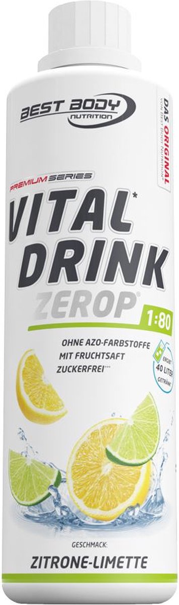 Best Body Nutrition Vital Drink Zerop - Low Carb concentraat met carnitine - 500ml