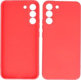 Hoesje Geschikt voor Samsung Galaxy S22 Plus - 2.0mm Dikke Fashion Telefoonhoesje Backcover - Siliconen Hoesje - Rood