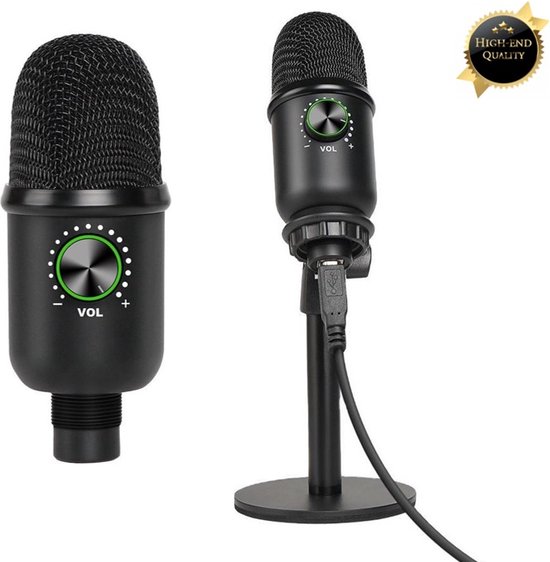 Nor-tec Microphone avec Trépied - Microphone Podcast - HAUTE QUALITÉ -  Microphone