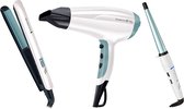 Stijltang Fohn krultang Keramische stijltang voor alle haartypes Hair Dryer + Straightener + Curling Iron