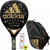 Adidas X-Treme LTD Racket + Padeltas Zwart/Goud (Round) - 2021