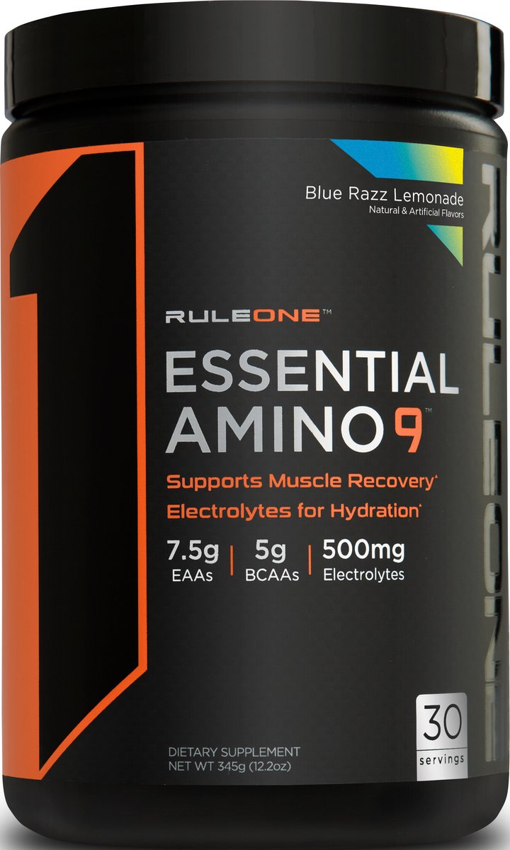 Goedkoopste R1 Essential Amino 9 (30serv) Blue Razz Lemonade