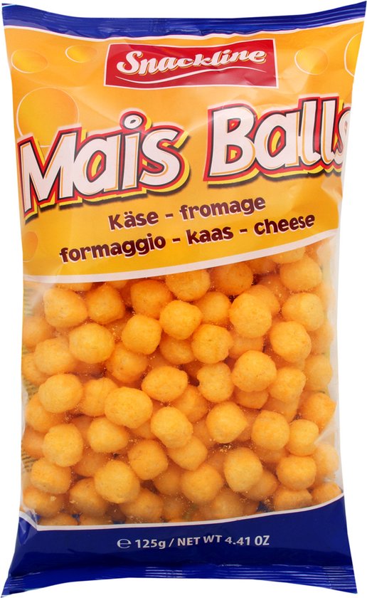 Snackline Cheese Balls Gezouten 20 x 125g - Voordeelverpakking