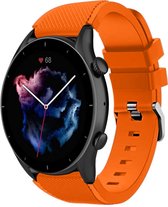 Siliconen Smartwatch bandje - Geschikt voor  Amazfit GTR 3 - Pro siliconen bandje - oranje - GTR 3 & GTR 3 Pro - Strap-it Horlogeband / Polsband / Armband
