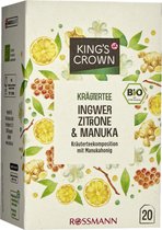 KING'S CROWN Bio Kruidenthee Gember Citroen & Manuka 40g