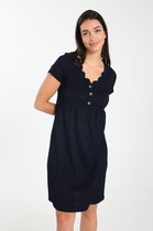 Cassis Dames Jurk met een gefestonneerde hals - Jurk - Maat 44