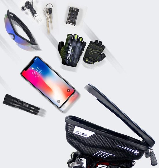 Sacoche de vélo Support de téléphone de vélo étanche, 3D Eva Support de  téléphone de vélo