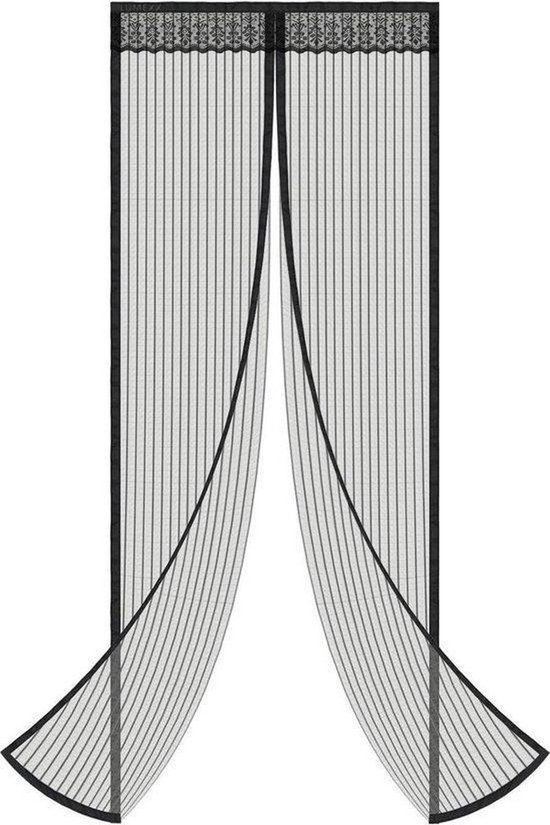 LUMEXX Vliegengordijn - Magnetisch - Glasvezel - 90x210 cm - Hordeur - Deur - Zwart