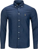 Polo Ralph Lauren Classics - Overhemd - Navy denim - Slimfit - 100% katoen - M
