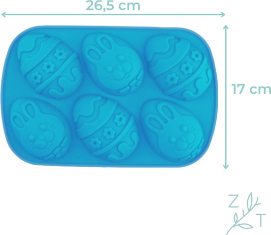 2 stuks siliconen chocoladevormen voor Pasen, paashaas, siliconen