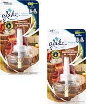 Glade Electric scented oil Sandalwood & Jasmine - 2 navullingen van 20ml