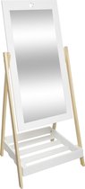 Atmosphera Staande spiegel voor kinderen - Kinderspiegel - Spiegel met plank - H 102 cm