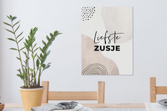 Toile Peinture Proverbes - Soeur - Soeur - 30x40 cm - Décoration murale