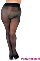 Supersize 20 Panty - Grote maat panty - Zwart - 8XL