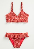 WE Fashion Meisjes bikini met luipaarddessin