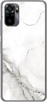 Coque Xiaomi Redmi Note 10 Pro - Marbre - Wit - Motifs - Coque de téléphone en Siliconen