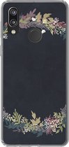 Geschikt voor Huawei P20 Lite (2020) hoesje - Bloemenkrans - Pastel - Zomer - Siliconen Telefoonhoesje