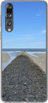 Geschikt voor Huawei P20 Pro hoesje - Noordzee - Strand - Water - Siliconen Telefoonhoesje