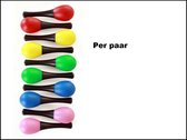 Mini sambaballen per paar assorti kleuren