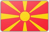 Senvi Printwear - Flag Macedonia - Grote Macedonia vlag - Gemaakt Van 100% Polyester - UV & Weerbestendig - Met Versterkte Mastrand - Messing Ogen - 90x150 CM - Fair Working Conditions