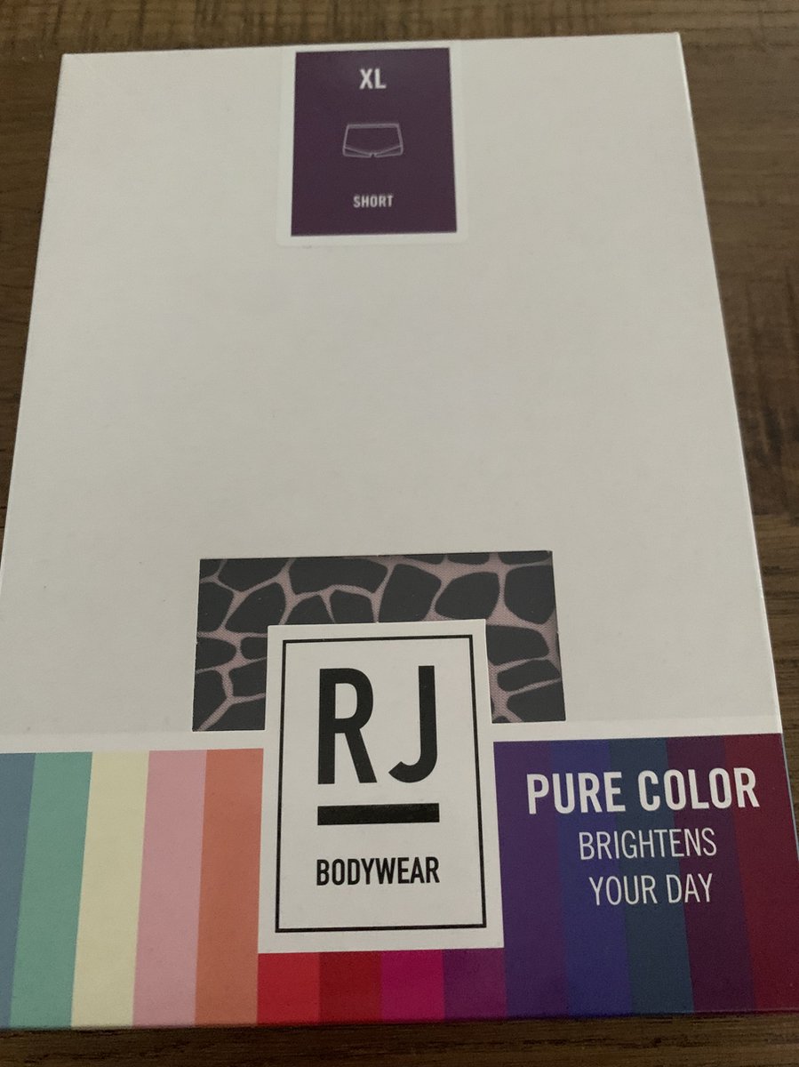 Rj Bodywear Ladies Short Pure Color Giraffe Maat Xl
