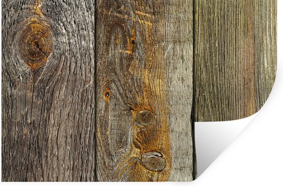 Stickers Stickers muraux - Planches - Bois - Design - Vintage - 30x20 cm - Feuille adhésive