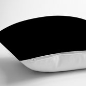 Kussenhoes met binnenkussen - Vloerkussen - Zwart - 70x70 cm - Kussenloop