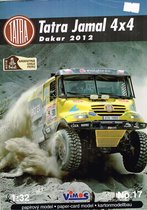 bouwplaat vrachtauto Dakar 2012 Tatra Jamel,  schaal 1:32