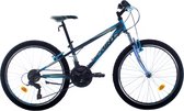 Sprint Casper - Mountainbike 24 inch - Fiets met 18 versnellingen Shimano - Voor jongens en meisjes - Blauw/Grijs - Framemaat:28 cm - BK22SI8721 R13