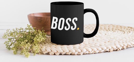 Mug magique - Mugs photo chauds - Mug à café - ' Boss' - Proverbes - Citations - Or - Mug Magic - Tasse - 350 ML - Mug à thé - Décoration Sinterklaas - Cadeaux pour enfants - Cadeaux chaussures Sinterklaas