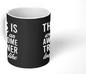 Mok - Koffiemok - Awesome - Coach - Quotes - Mokken - 350 ML - Beker - Koffiemokken - Theemok - Mok met tekst