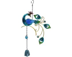 Windvanger Kleurrijke Pauw - Tuin decoratie - Wind Chimes Windgong