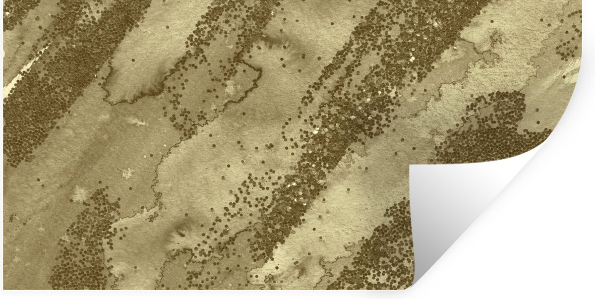 Muurstickers - Sticker Folie - Gold - Glitter - Structuur - 160x80 cm - Plakfolie - Muurst