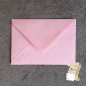 Luxe Roze C6 Envelop (114 x 162 mm) - 120 grams gegomd - 250 stuks