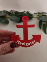 Gepersonaliseerde - drijvende anker - drijvende sleutelhanger - elke tekst - boot keychain