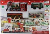 decoratietrein Holiday Express staal 11-delig