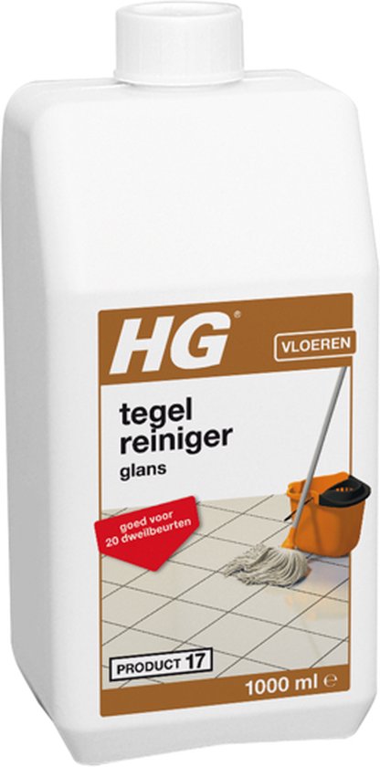 HG Vloertegel Glans Reiniger - 1000 ml - 2 Stuks ! - HG