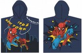 Spiderman badponcho - blauw - Spider-Man poncho - 100% katoen