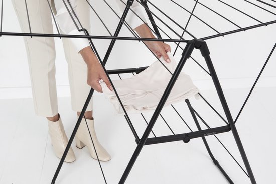 Brabantia HangOn Séchoir à linge - 20 mètres - Matt Black