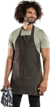 Chaud Devant Schort Basic Denim Donkerbruin - One size