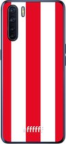 6F hoesje - geschikt voor OPPO A91 -  Transparant TPU Case - Sparta Rotterdam #ffffff