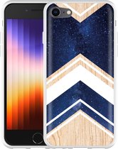 iPhone SE 2022 Hoesje Space wood - Designed by Cazy