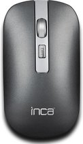 Inca IWM-531RY muis Bluetooth & Wireless Rechargeable Special Metallic Silent Mouse - Optical Mouse - Bluetooth 3.0 and Bluetooth 5.1 - 800-1200-1600 Dpi - Wireless Working Distance 8M - 4D Key, Silent Key (Right and Left key)