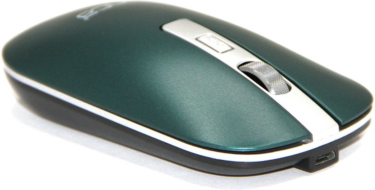 Inca IWM-531RY - Draadloze Muis - Bluetooth 3.0 & 5.1- Oplaadbaar - 800-1600 DPI - Groen