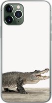 Geschikt voor iPhone 11 Pro hoesje - Kinderen - Krokodil - Jongen - Kids - Meiden - Siliconen Telefoonhoesje