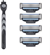 Universeel scheersysteem + 4 Mesjes - Geschikt voor Gillette Mach 3 - 3 blade